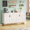 Hommoo 59" Modern Sideboard Buffet Kitchen Storage Cabinet with Doors - 2 of 4