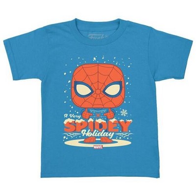 Funko - FUNKO POCKET POP! & TEE: Marvel - Holiday Spiderman - S