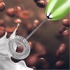 PowerLix Milk Frother Handheld Battery Operated Electric Whisk Foam Maker For Coffee With Stainless Steel Stand Included - 2 of 3
