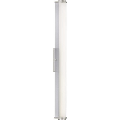 36" Brushed Nickel LED Linear Bath Bar with Acrylic Shade