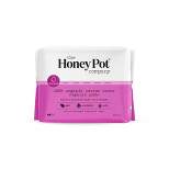 The Honey Pot Company Herbal Regular Pads with Wings, Organic Cotton Cover - 20ct