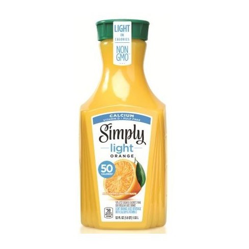 Simply Light Orange Pulp Free With Calcium Vitamin D Juice 52 Fl Oz
