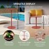 WestinTrends Playa 41.25" Adjustable Metal Round Bar Height Table - 4 of 4