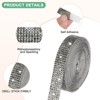 Unique Bargains Rhinestone AB Colorful Flexible Durable Ribbon 0.5/1.1 Inch x 2 Yards 2 Rolls - 2 of 4