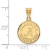 Black Bow Jewelry 10k Yellow Gold Alabama Crimson Tide NCAA Medium Pendant - 2 of 3