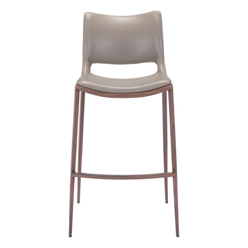 Set of 2 Geary Barstools Gray/Walnut - ZM Home, 4 of 16