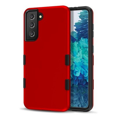 MyBat Pro TUFF Subs Series Case Compatible With Samsung Galaxy S21 Plus - Red