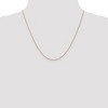 Black Bow Jewelry 0.7mm, 14k Rose Gold, Diamond Cut Ropa Chain Necklace - 2 of 4