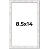 PosterPalooza | Photo Size Textured White Picture Frame - UV Acrylic, Foam Board Backing, Hanging Hardware - 2 of 4