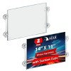 Azar Displays Clear Acrylic Window/Door Sign Holder Frame with Suction Cups 14''W x 11''H, 2-Pack - 2 of 4