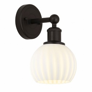 White Venetian - 1 Light Wall Sconce In Modern Style-10.25 Inches Tall and 6 Inches Wide - 1 of 1