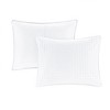 Sapphtopaz 3 Pcs Reversible Comforter Set with Square Check Pattern Bedding Set Quilt Set 1 Quilt, 2 Pillow Shams, Machine Washable - 3 of 4