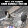 Unique Bargains 90 Degree Exhaust Elbow Pipe for Car Modified Exhaust System - 2 of 4