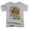 Tales Of The Teenage Mutant Ninja Turtles Poster Brick Wall Kids T Shirt For Toddlers, Athletic Heather - 2 of 4