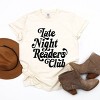 Late Night Readers Club Distressed - Women's Garment Dyed Graphic T-Shirt - 2 of 4