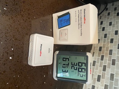 ThermoPro TP-65 Indoor Outdoor Temperature and Humidity Monitor