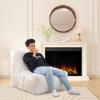 Lyngins Suede Bean Bag Chairs for Kids and Adults,Comfy Lazy Chairs with High-Density Foam for Living Room - 2 of 4