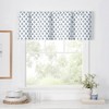 Ellis Curtain Manchester 3" Rod Pocket 100% Cotton Machine Wash and Dry Scallop Valance Lined 50" x 16" Blue - 2 of 4
