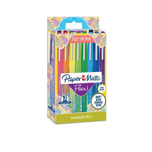 Paper Mate Flair 16pk Marker Pens Multicolor Ink : Target