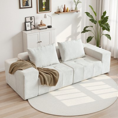 Modern 107"  Oversized Sectional Sofa Couch with Pillows for Living Room