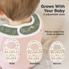 KeaBabies 8pk Organic Baby Bibs for Boy, Baby Drool Bib for Baby Boys and Girls, Newborn Teething Bibs - 4 of 4