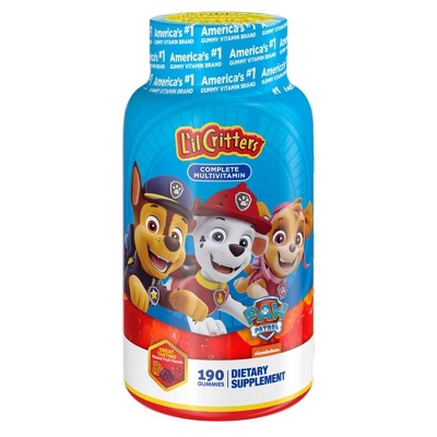 Lil Critters Paw Patrol Multivitamin Dietary Supplements - 190ct