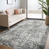Washable Modern Abstract Living Room Rugs, Soft Non Slip Low Pile Carpet for Dining Room Bedroom - 4 of 4
