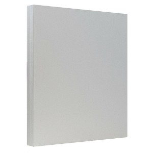 JAM PAPER Vellum Bristol 110lb Index Cardstock - 8.5 x 11 Coverstock - 241 gsm - Grey - 50 Sheets/Pack - 1 of 1