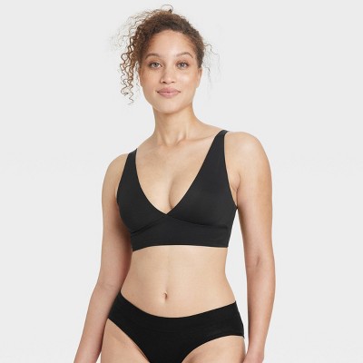 Women's Signature Smooth Comfort Bralette - Auden™ Black M : Target