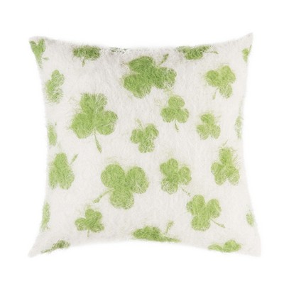 C&F Home 18" x 18" St. Patrick's Day Shamrock Pattern Printed Accent Throw Pillow