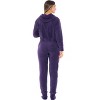 Alexander Del Rossa Women's Hooded Footed Adult Onesie Pajamas, Plush Winter PJs with Hood - image 2 of 4