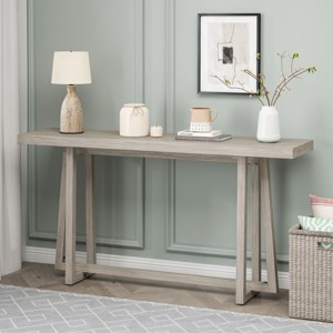 FURNIinspire Console Tables Stylish Rectangular Entryway Table, Living Room Sofa Table Narrow Console Table for Entryway, Gray, 15.04"*59.84"*31.5" - 1 of 4