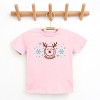SmileyWorld Reindeer Snowflakes - Youth Short Sleeve Graphic T-Shirt and Toddler Short Sleeve Graphic T-Shirt - 2 of 3