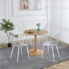 Dolonm Tulip Table Mid-century Dining Table for 2-4 people With Round Mdf Table Top, Pedestal Dining Table - 2 of 4