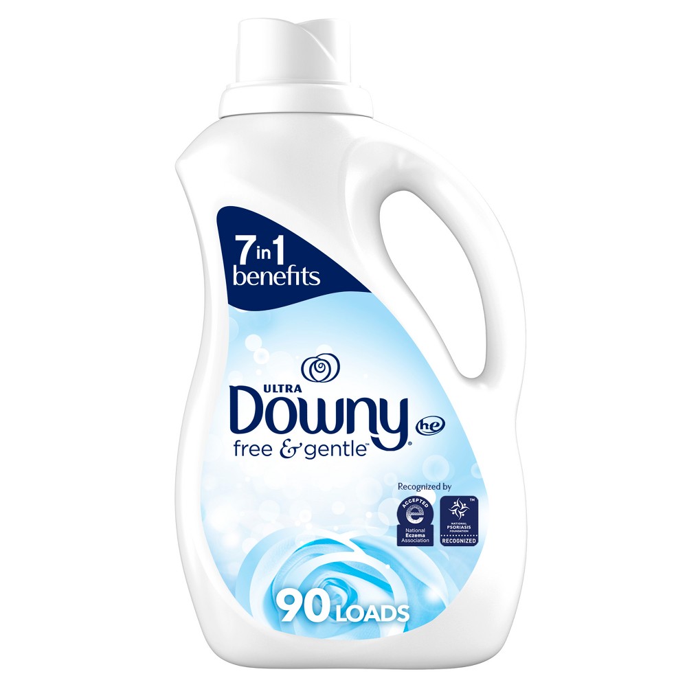Downy Ultra Free & Gentle Liquid Fabric Conditioner - Unscented - 66 fl oz