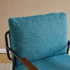 Karl Home Blue Modern Accent Chair Armchair For Living Room,Bedroom - 3 of 4