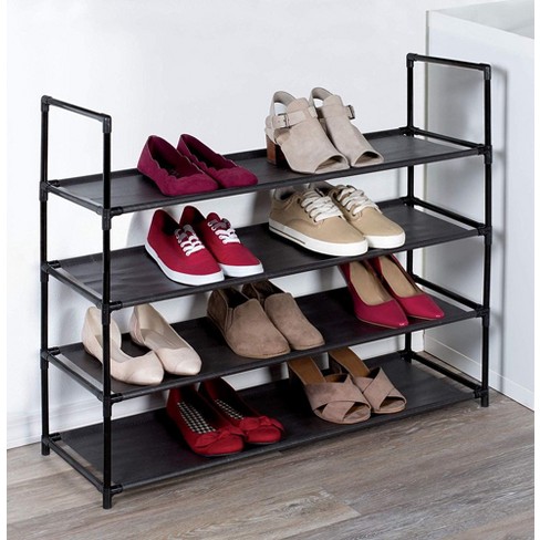 Home Essentials 3-Tier Metal Shoe Rack