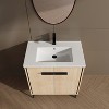 Vynxaria 30 Inch Bathroom Vanity Base with basin, Storage Cabinet with Doors, Engineered Wood - 3 of 4