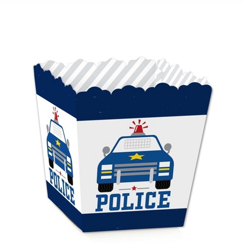 Big Dot of Happiness Calling All Units - Police - Party Mini Favor Boxes - Cop Birthday Party or Baby Shower Treat Candy Boxes - Set of 12 - image 1 of 4