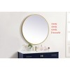 Elegant Lighting Pier 39 inch LED mirror with adjustable color temperature 3000K/4200K/6400K in brass - 3 of 4