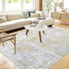 Machine Washable Area Rug Low Pile Non Slip Modern Abstract Rug Foldable Stain Resistant Carpet for Living Room Bedroom Indoor Ultra Thin Mat - 2 of 4