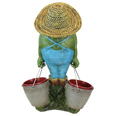 Buckets the Garden Frog Resin Outdoor Statue