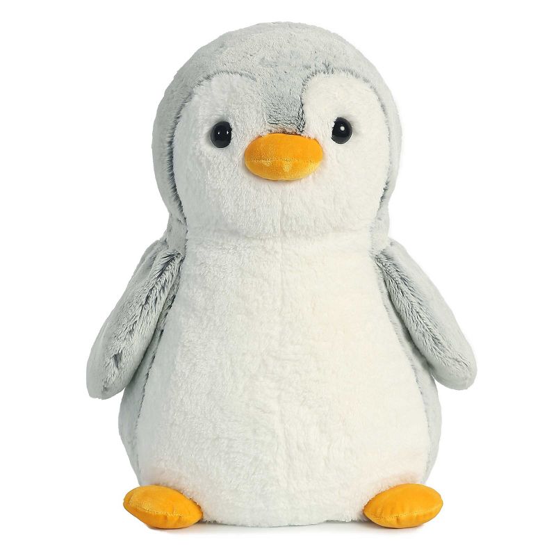 Aurora PomPom Penguin 11.5" Grey Stuffed Animal, 1 of 5