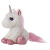 Aurora Medium Heavenly White Unicorn Dreamy Eyes Enchanting Stuffed Animal White 10" - 2 of 4