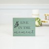 VIP Wood 7 in. Green Live in the Moment Sign - 3 of 4