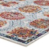 Modway Entourage Kensie 8x10 Area Rug - Distressed Floral Moroccan Trellis Design in Ivory, Blue, and Multicolor - 3 of 4
