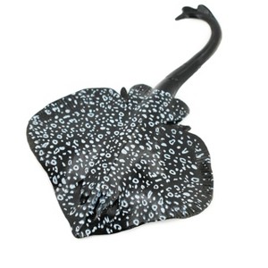 Eagle Ray, Spotted Eagle Ray, Museum Quality, Rubber Fish, Hand Painted, Realistic Toy Figure, Model, Replica, Kids,    4 1/2 Inches.  CH454 BB114 - 1 of 4