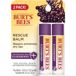 Burt's Bees Blister Rescue Lip Balm Twin Pack - Elderberry - 2pk/0.3oz