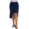 Womens Plus Size Solid Color Knee Length Tulip Skirt - 4 of 4