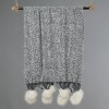 60"x50" Faux Mohair Pom Poms Decorative Throw - Freshmint - 2 of 4